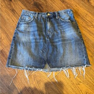 Lucky Brand Blue Asymmetrical Mini Skirt